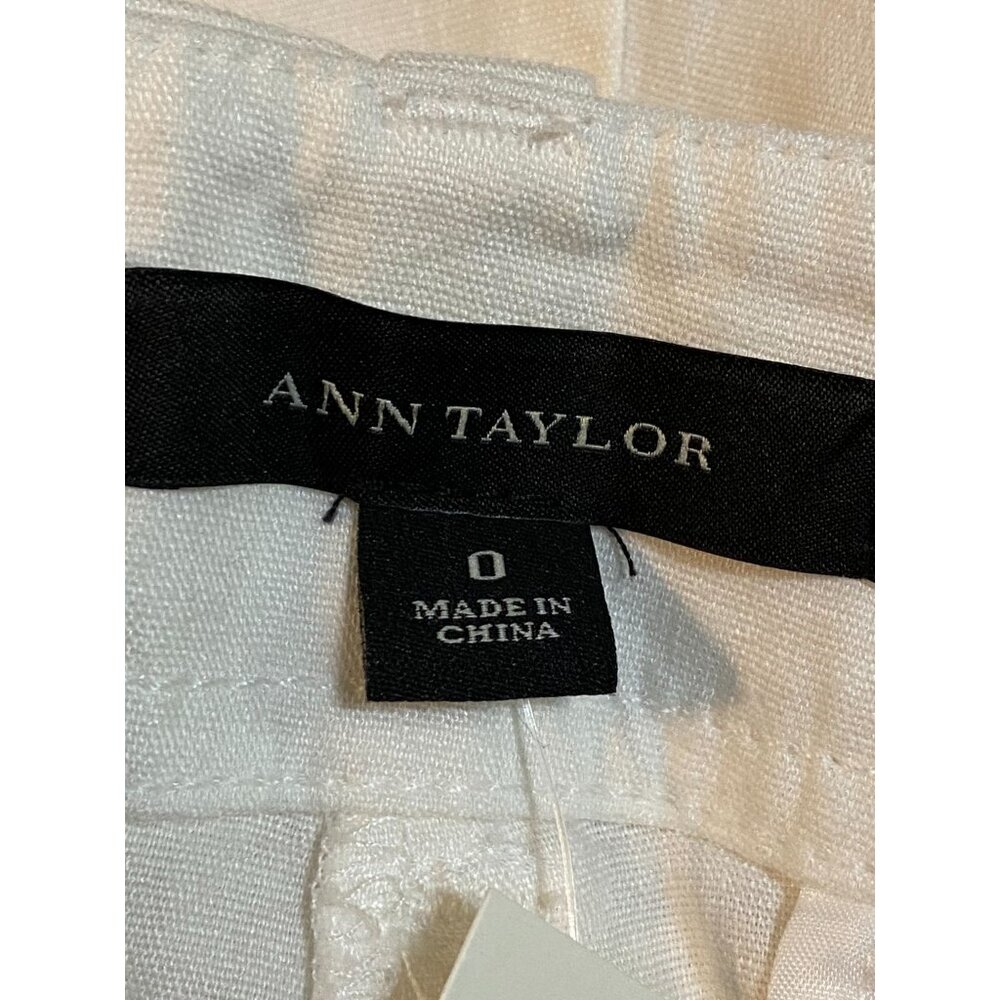 Ann Taylor Shorts Womens 0 NEW White Linen Blend - Picture 6 of 13